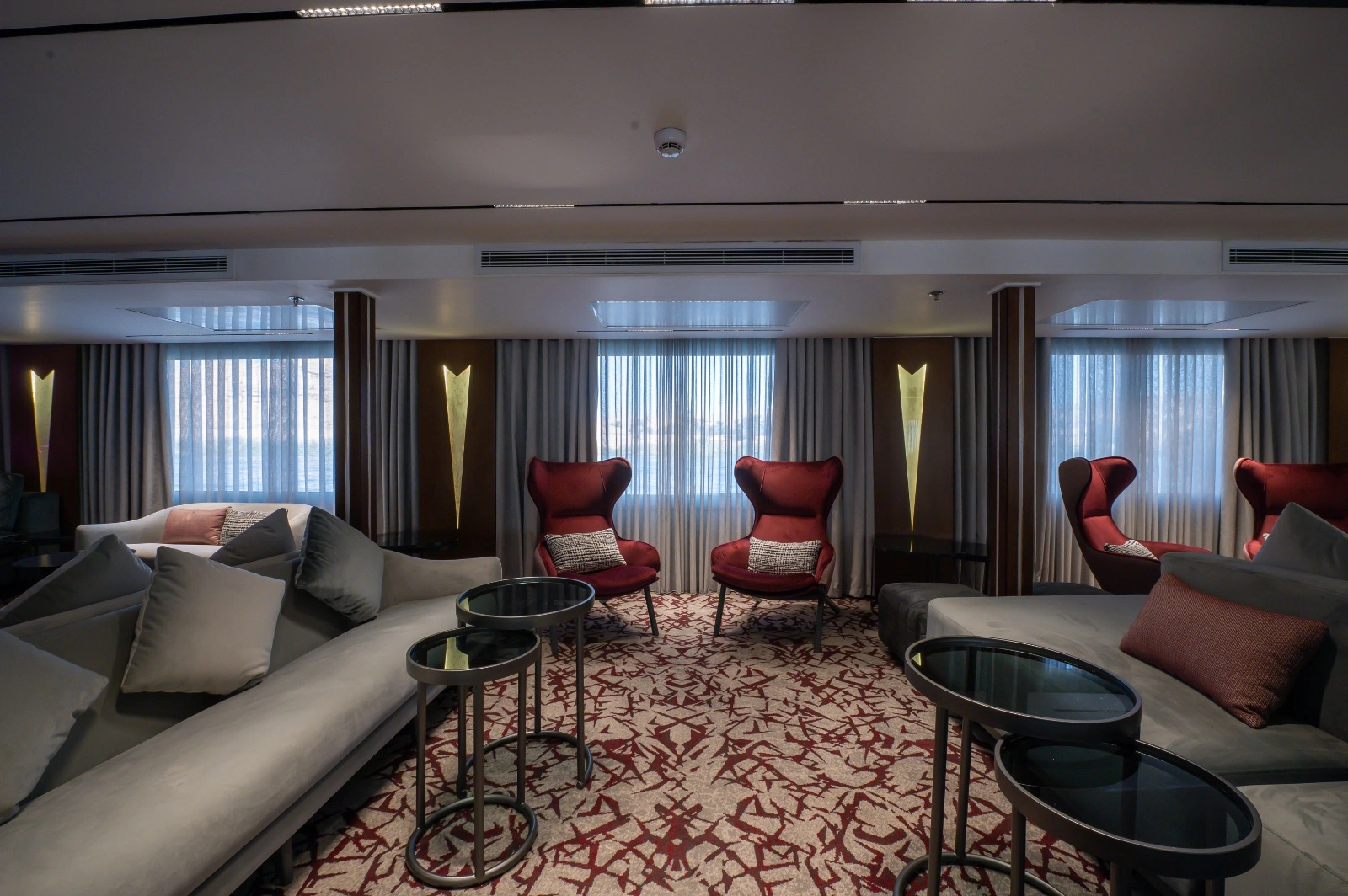 Lounge aboard the Concerto III Nile Cruise Nile cruise